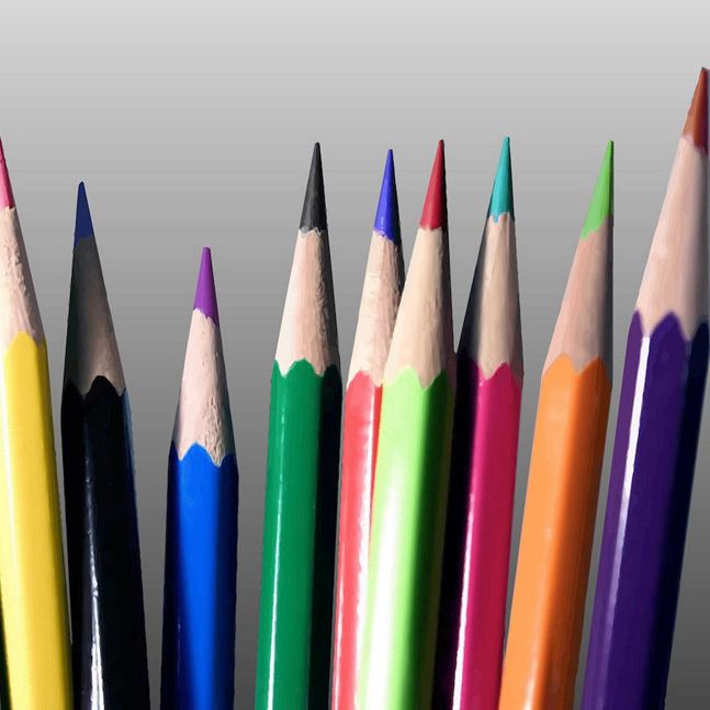وکتور مداد های رنگی