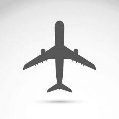 وکتور ماکت هواپیما airplane silhouette vector