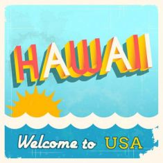 وکتور خوش امد گویی هاوایی hawaii wellcome design