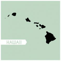 وکتور نقشه هاواییhawaii map vector 