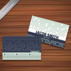 وکتور کارت ویزیت کاشی کاری mosaic style business card template