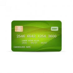 وکتور کارت خرید سبز credit card vector