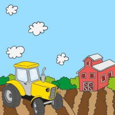 وکتور مزرعه و کشاورزی farm theme template