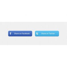 دکمه شبکه های اجتماعی facebook share social buttons twitter