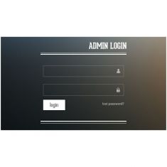 دکمه ورود کاربری form admin login template