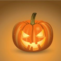 وکتور کدوتنبل هالووین spooky halloween pumpkin