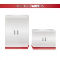 وکتور کمد و کابینت kitchen cabinets vector