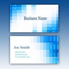 کارت ویزیت آبی blue business card
