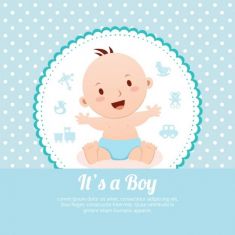 کارت دوش کودک baby shower card